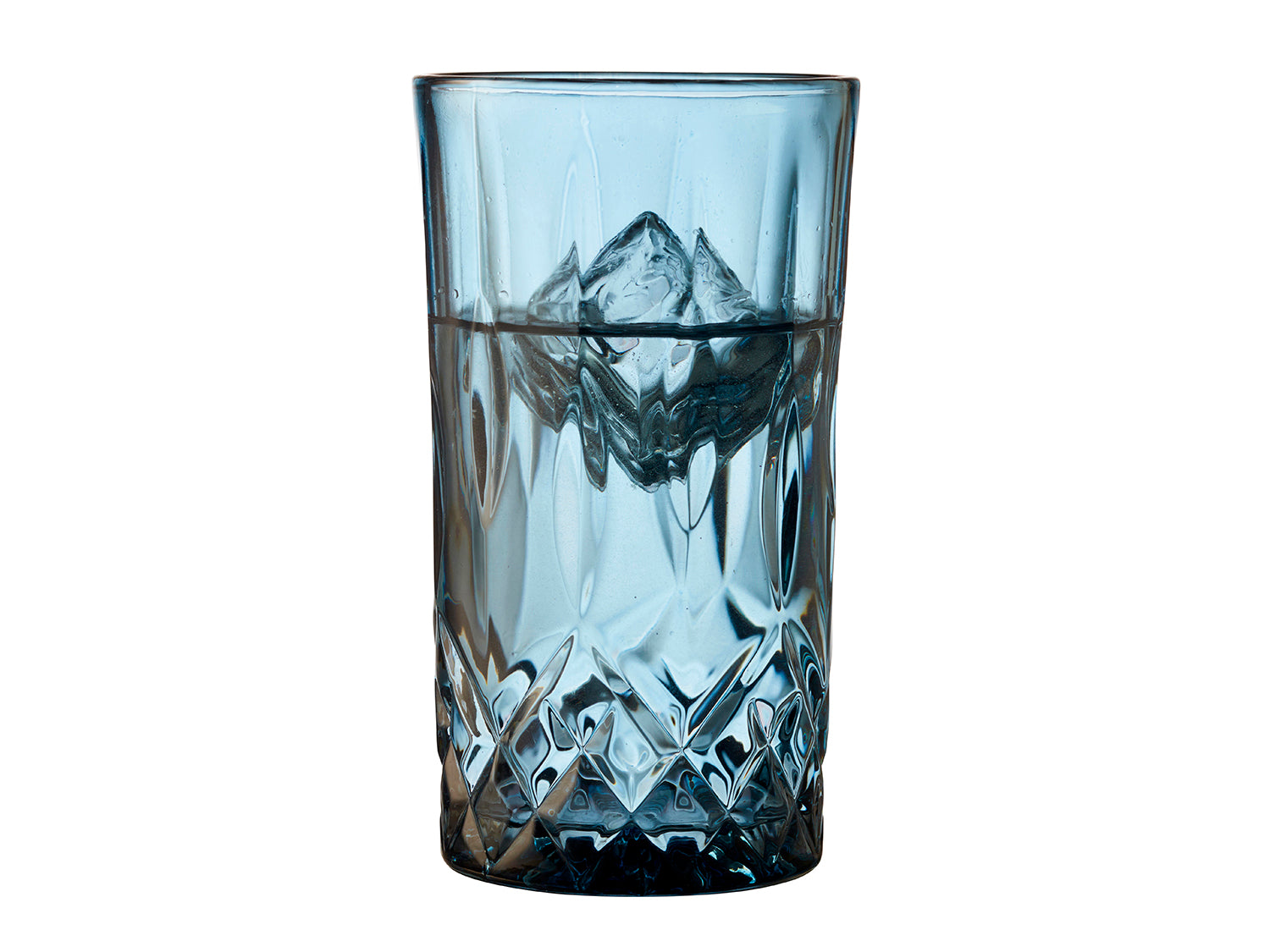Verre highball Sorrento en Verre Bleu Lyngby Glas - Mathon - 3