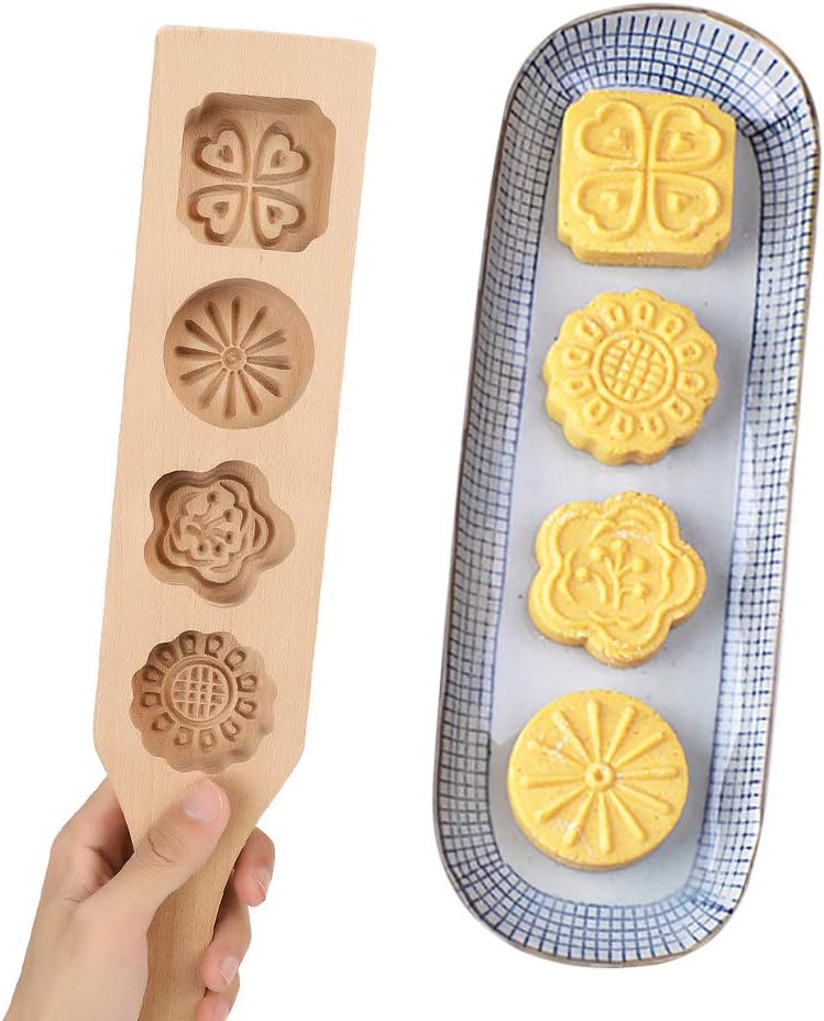 Moule à Patisserie Moule à Gâteau Lune Hand-Pressure Motif de Fleur DIY Vendos85 - Mathon