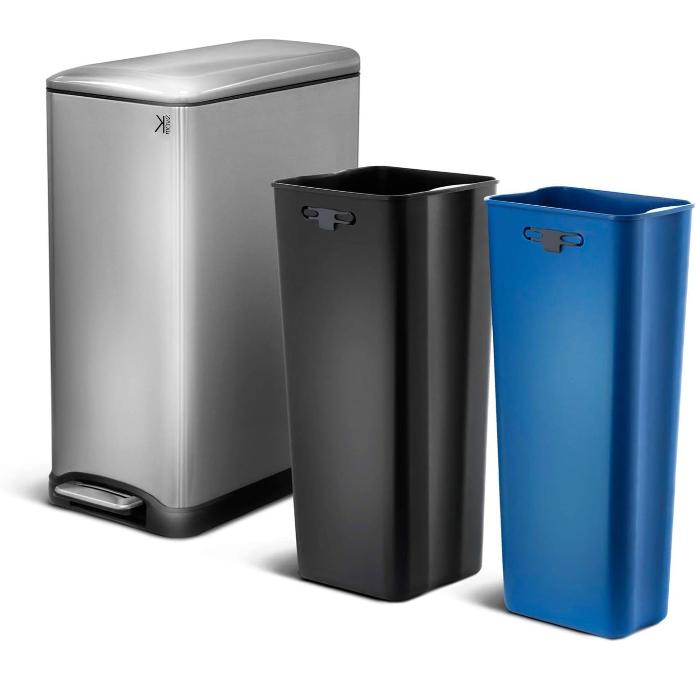 Poubelle de tri sélectif edge 50L Kitchen Move - Mathon - 1