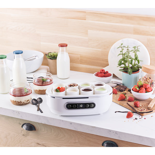 Set de 4 pots en céramique pour yaourtière YVA640 Simeo - Mathon - 3