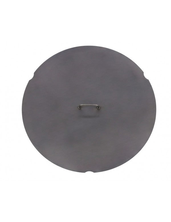 Couvercle de brasero rond en acier-Ø 60cm-Acier naturel---Acier naturel Cook King - Mathon - 5
