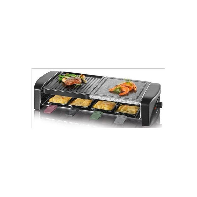 Rg 9645 - Raclette/grill/pierre à Griller - 1400 W - Noir Severin - Mathon
