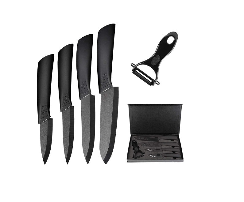 Set 5 Ensembles de couteaux de cuisine noir Vendos85 - Mathon