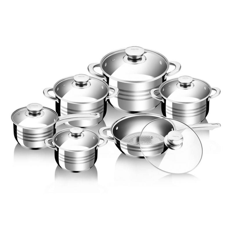 Batterie de cuisine 12 pièces inox Royalty Line RL1231 Royalty Line - Mathon - 1