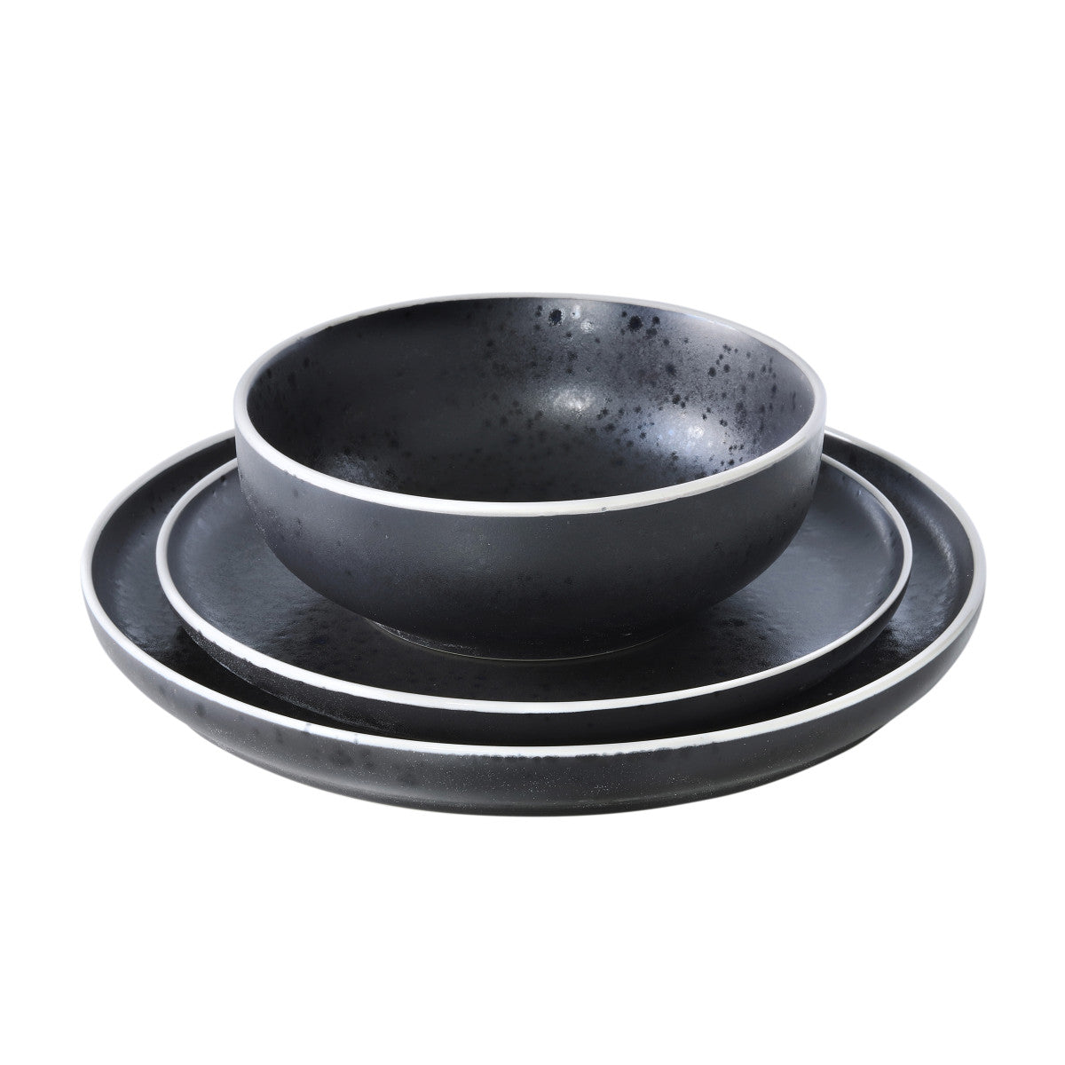 Aster Granit - Assiette salade et pâtes 17 cm (lot de 6) Médard de Noblat - Mathon - 2