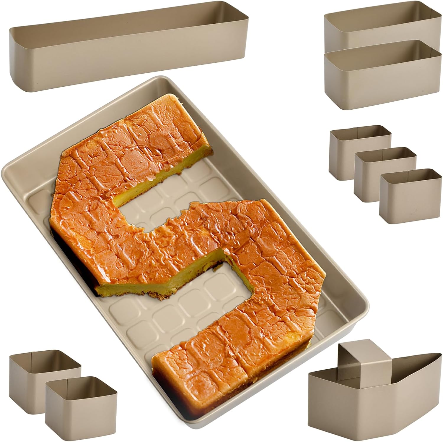 Moules à Pâtisserie Nombre Lettres Réglable 37,5 x 23,8 x 5 cm Vendos85 - Mathon