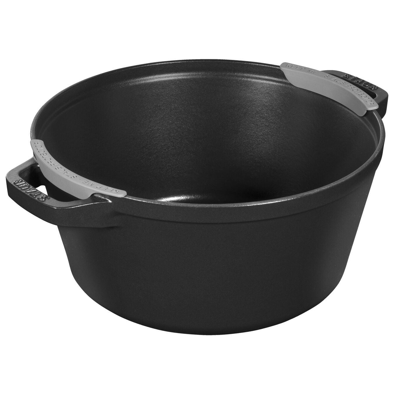 Set empilable de 4 pièces en Fonte, Rond, Ø 24 cm, Noir Staub - Mathon - 4