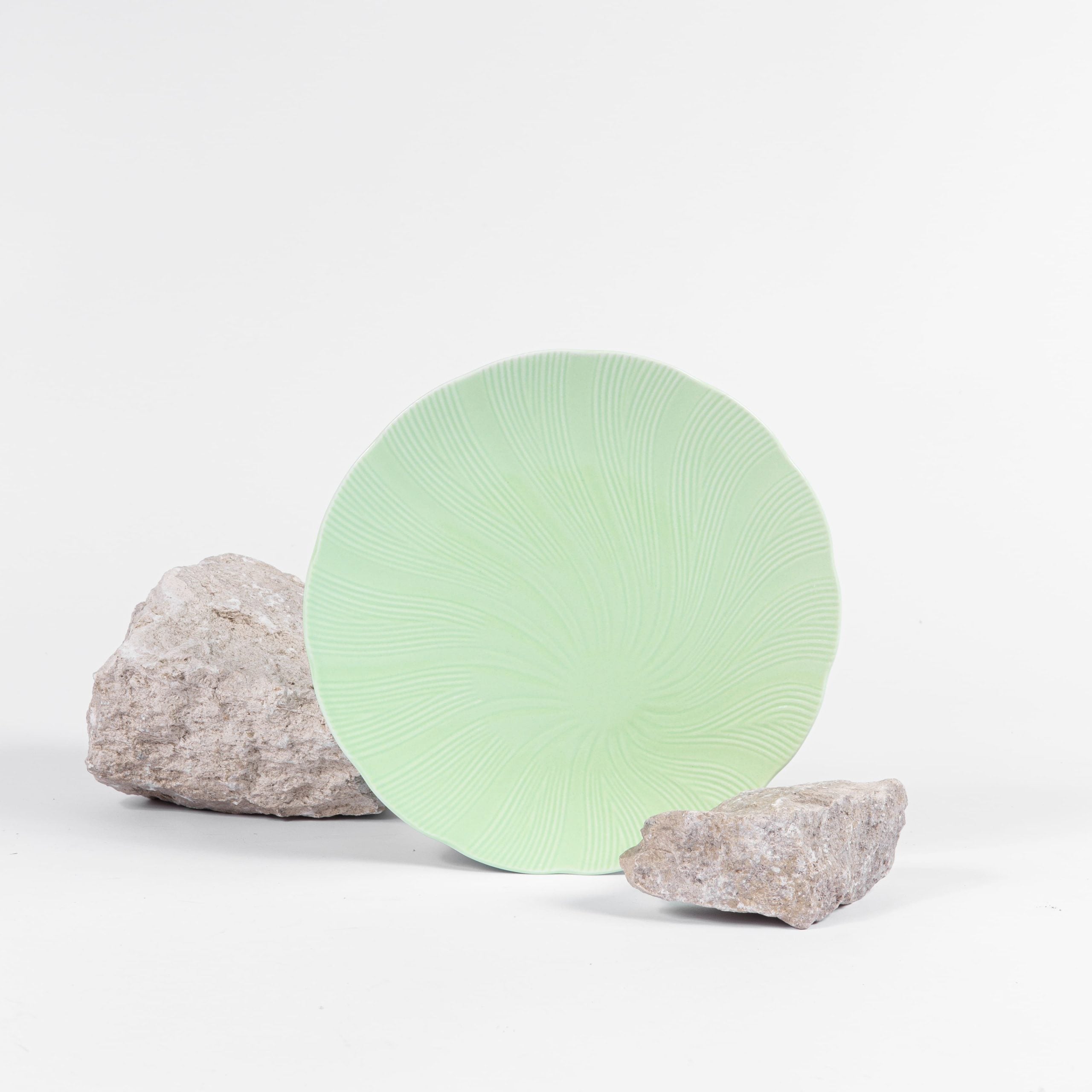 Assiette à dessert TAHITI VERT (19cm) OGRE La Fabrique - Mathon - 1