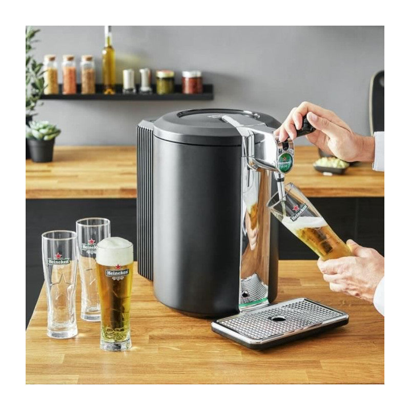 Beertender Vb452e10 Compact Machine A Biere Pression, Compatible Fûts De 5l, Température Parfaite, Biere Fraîche Et Mou Krups - Mathon - 4