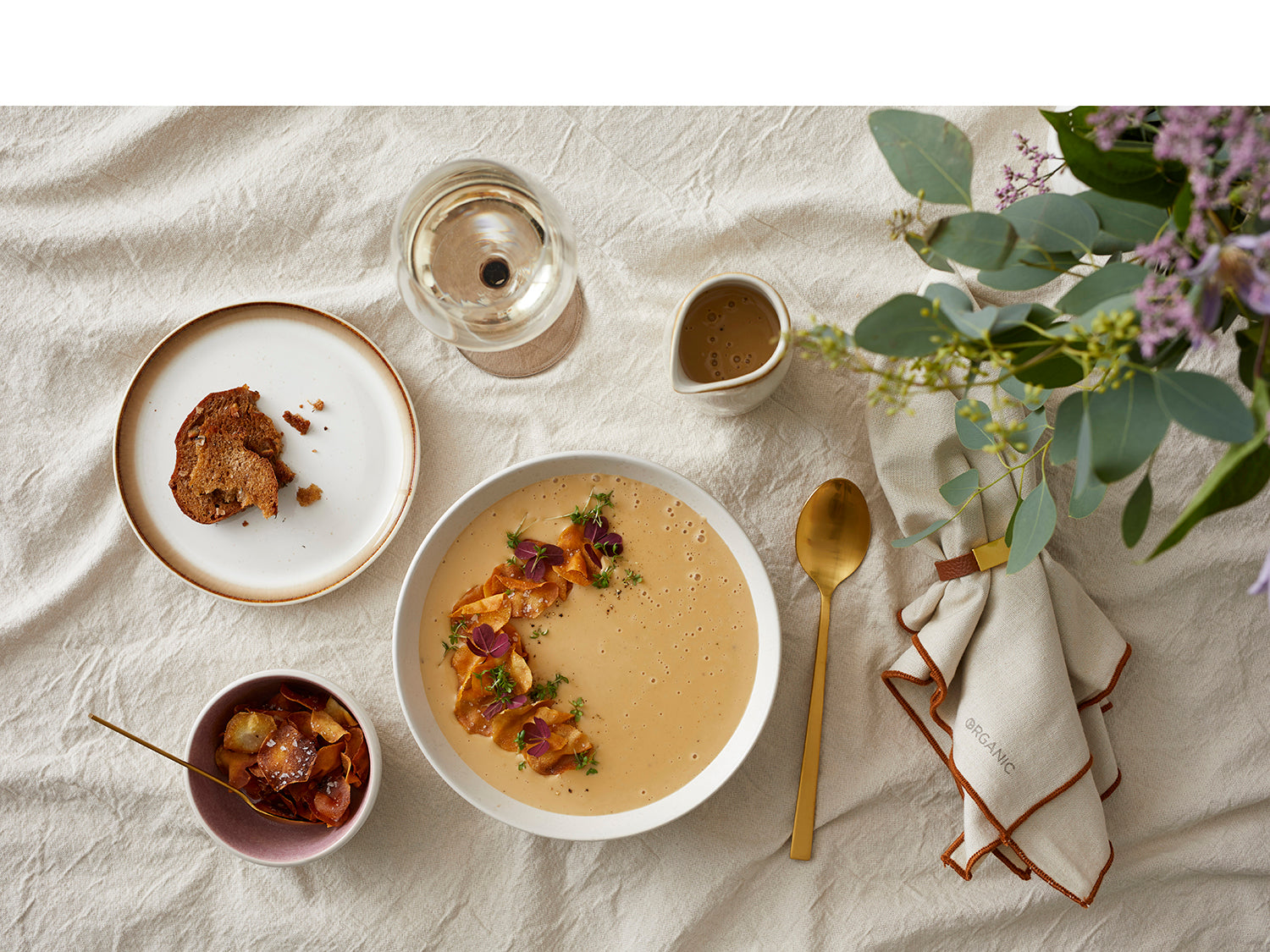 Assiette GASTRO en grès Crème/Crème Bitz - Mathon - 3