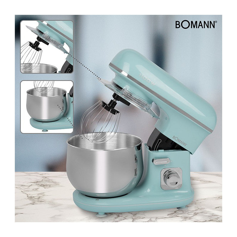 Robot pétrin multifonction 5L 1100W Bomann KM 6030 CB Menthe/Vert Bomann - Mathon - 3