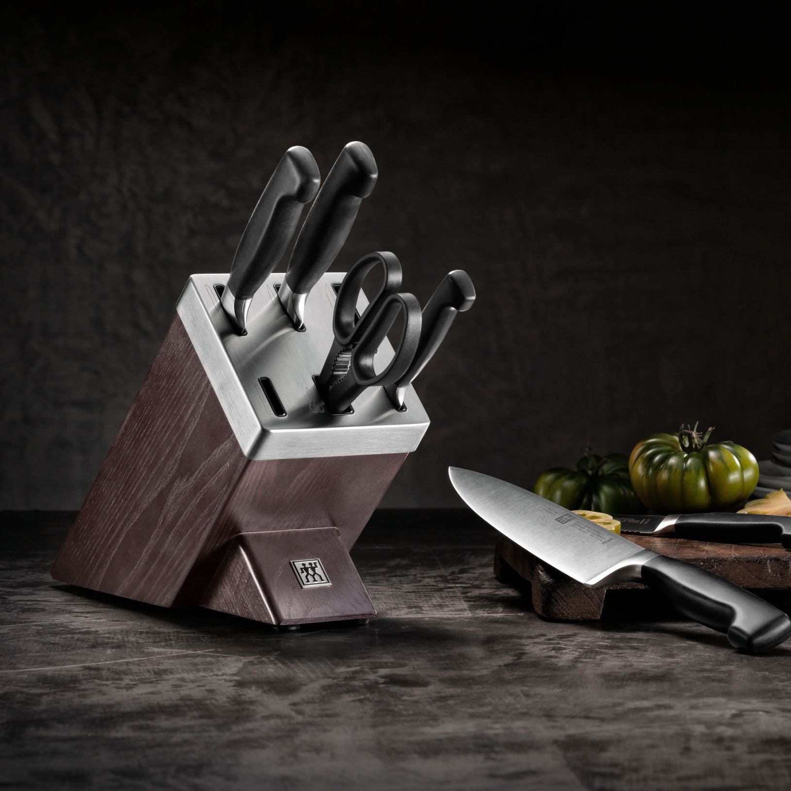 7-pcs, Bloc de couteaux, Brun Zwilling - Mathon - 2