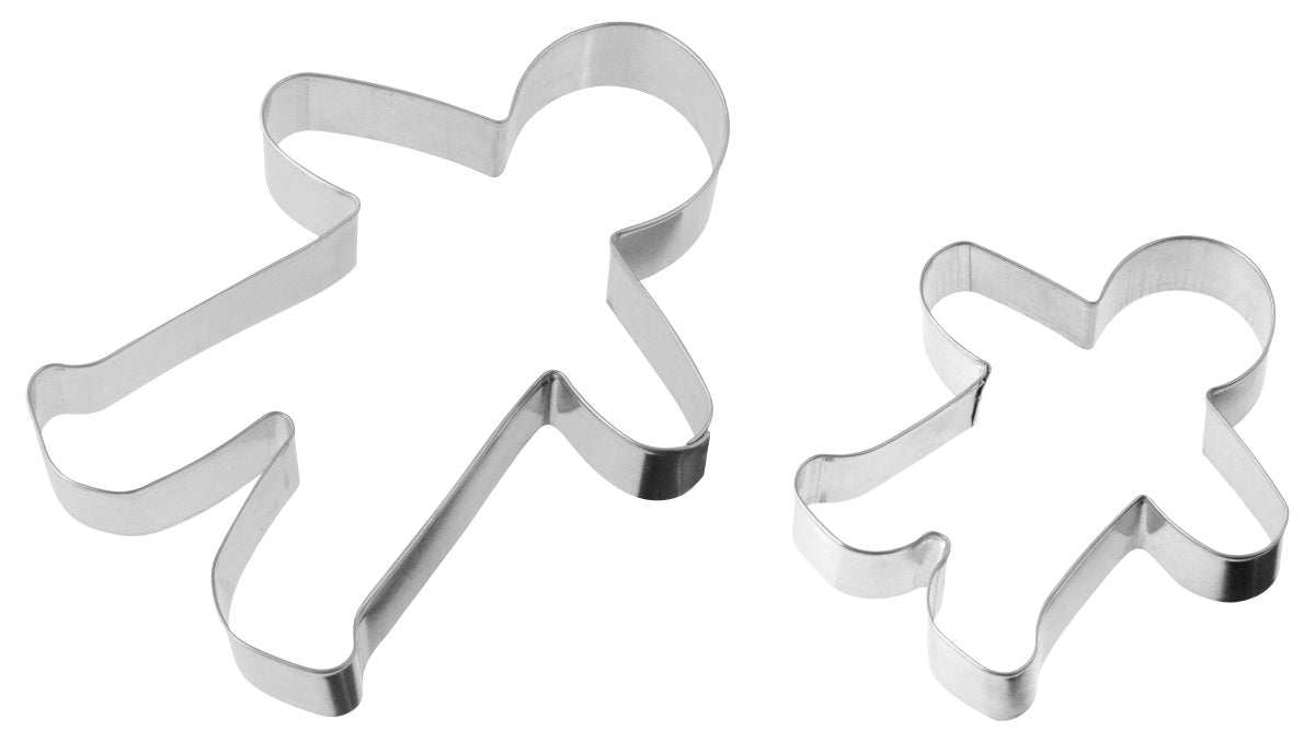 Lot de 2 emporte-pièces en forme de bonhomme en pain d