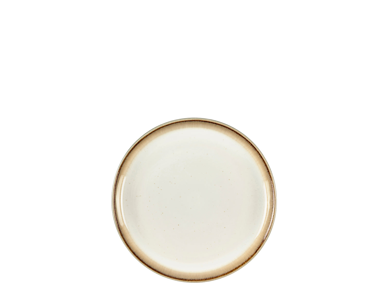 Assiette GASTRO en grès Gris/Crème Bitz - Mathon - 1