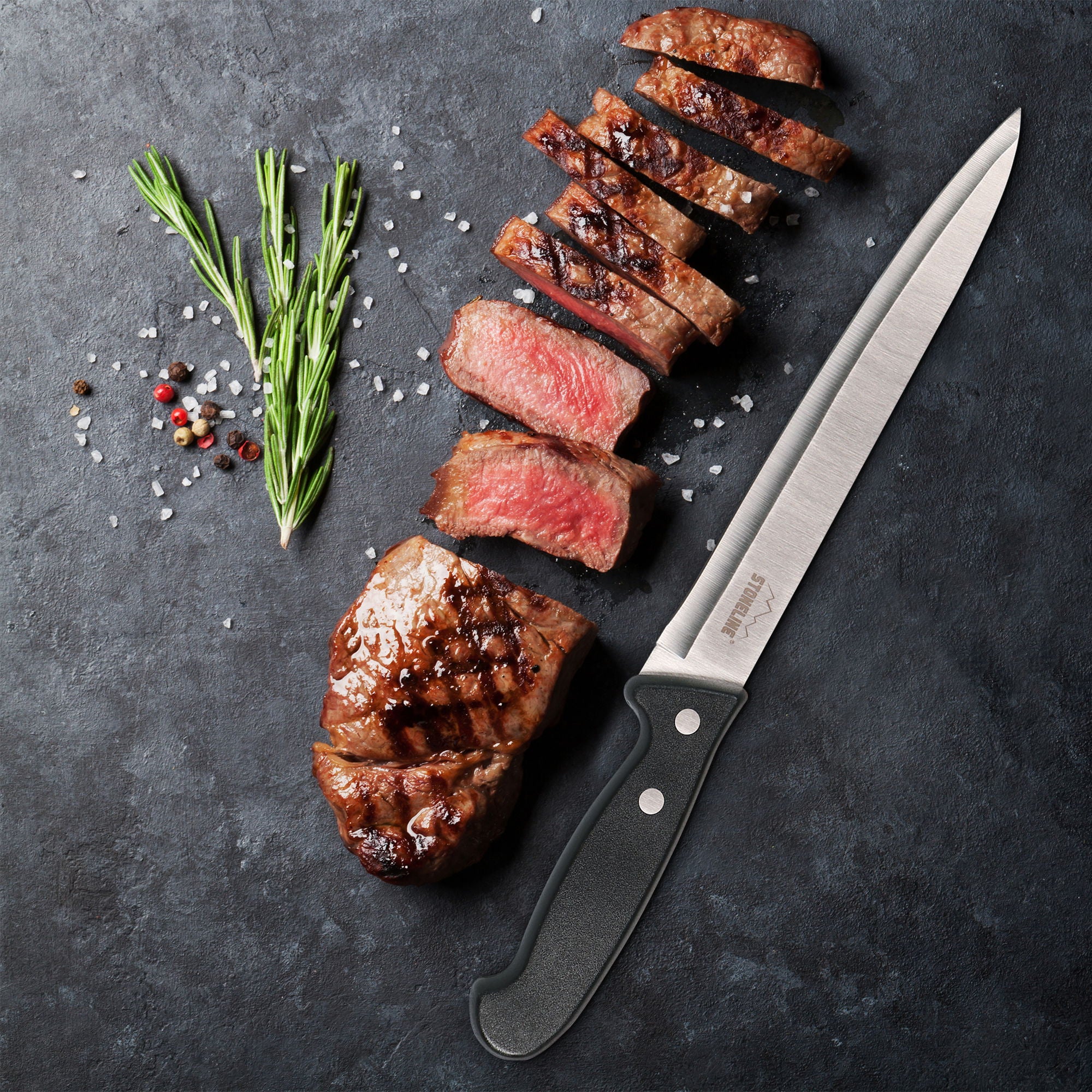 Couteau de boucher 31,5 cm, avec protection de lame Stoneline - Mathon - 3