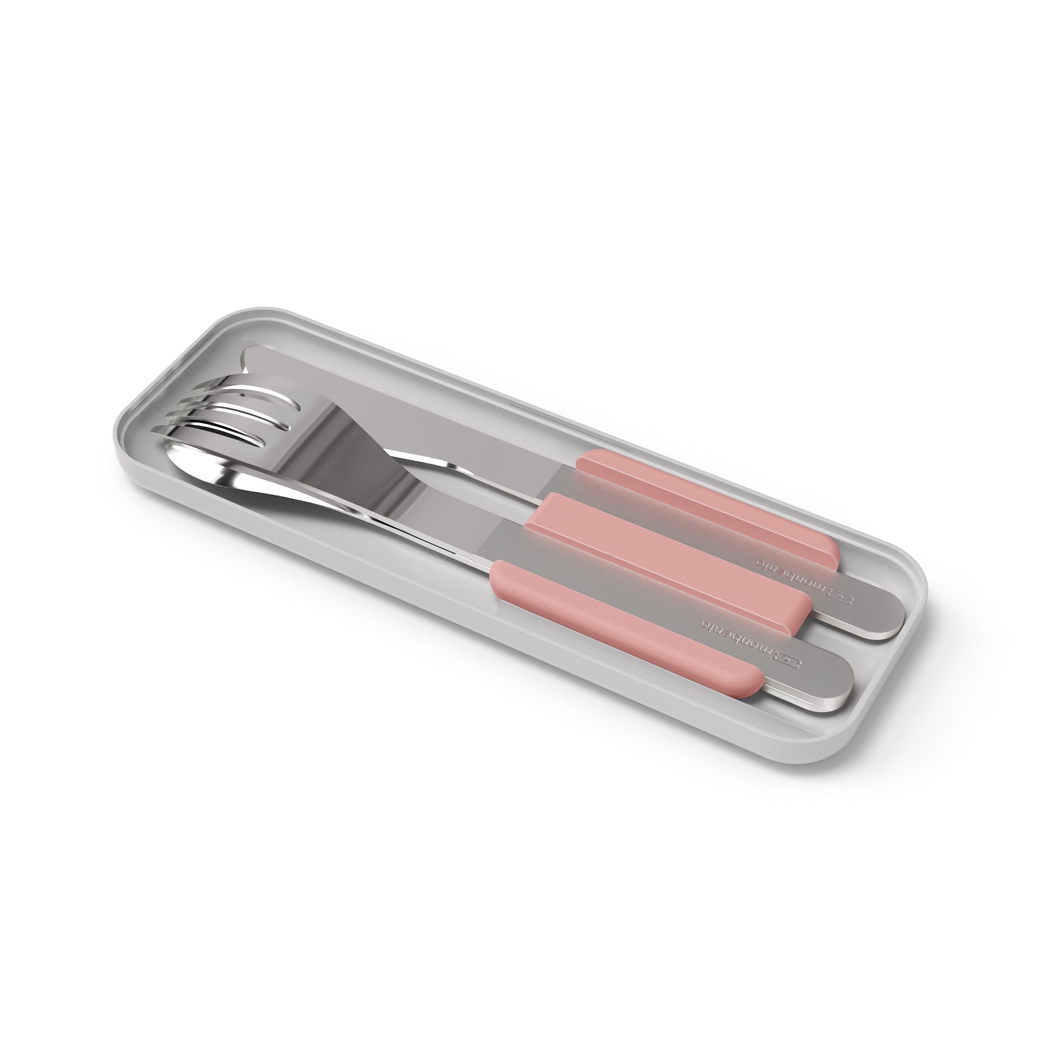 Set repas complet lunch box 2 étages 1L bleu/rose + accessoires Monbento - Mathon - 4