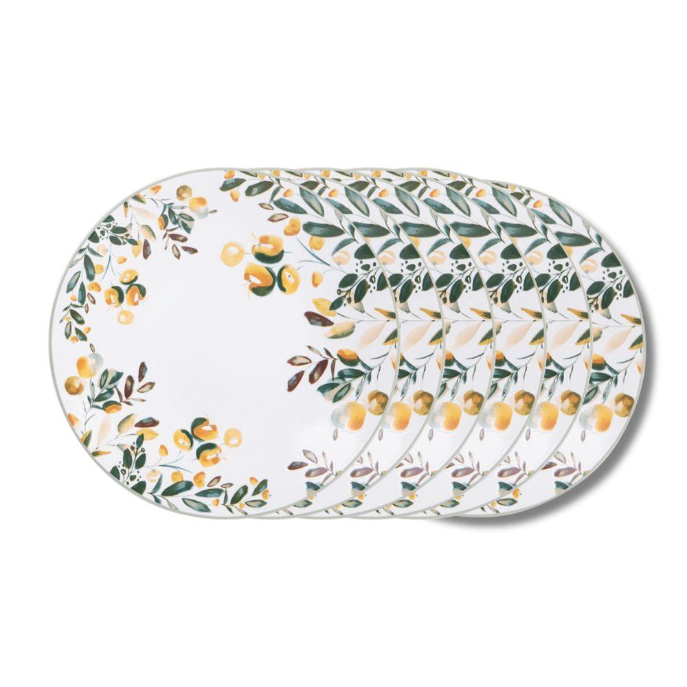 Assiette à dessert Summer 21 cm (lot de 6) Table passion - Mathon - 1