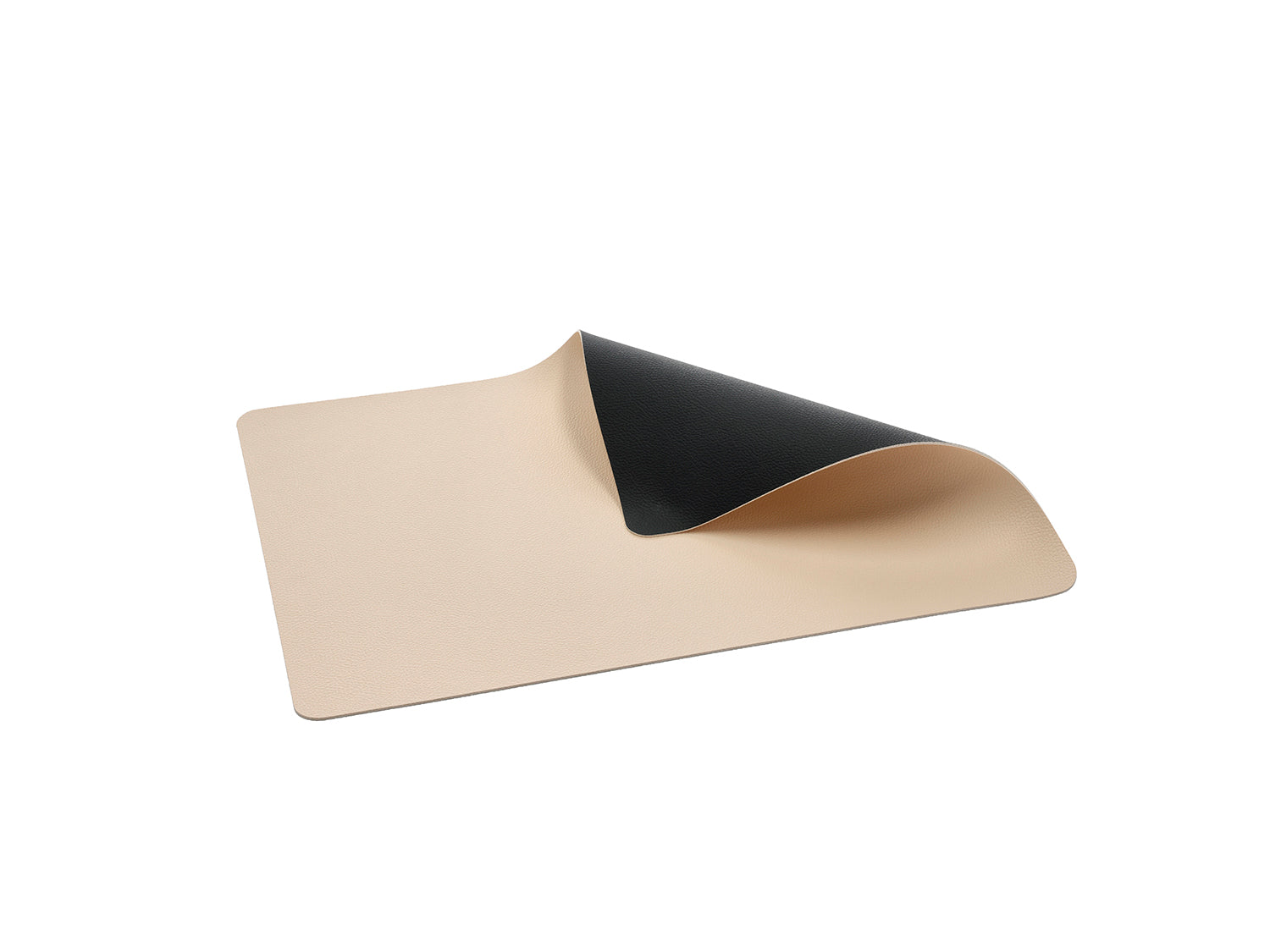 Lot de 4 sets de table  en pvc Noir/Crème Bitz - Mathon - 1