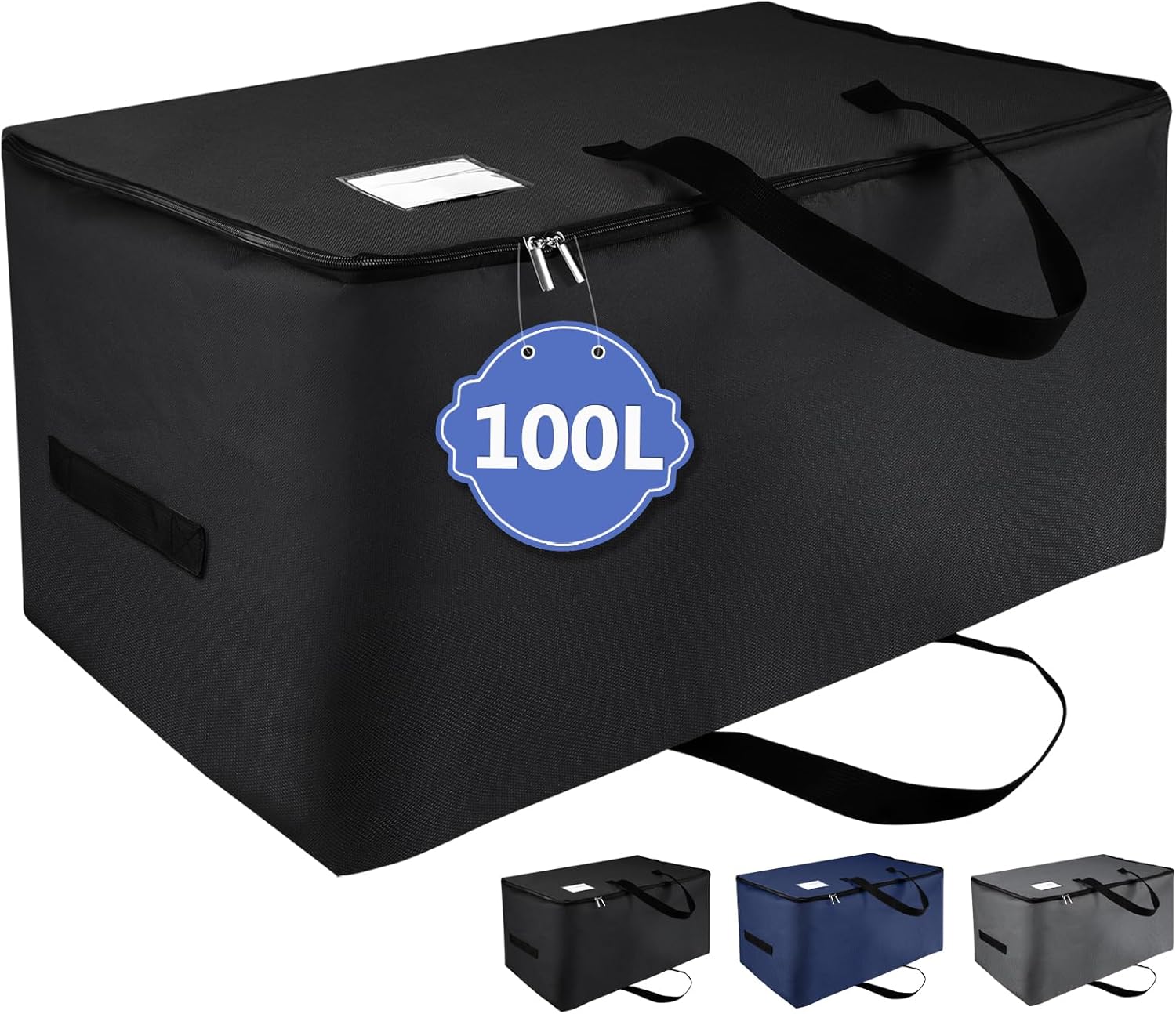 Sac de rangement pliable noir 100 L Vendos85 - Mathon