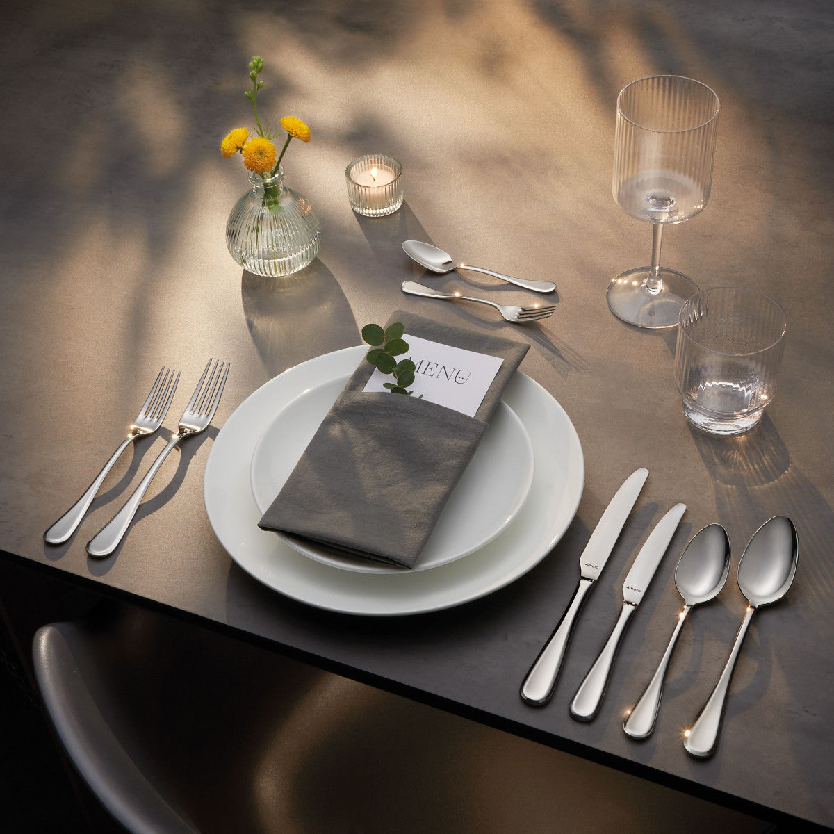 Drift - Ménagère 24 pièces pour 6 personnes Amefa - Mathon - 6