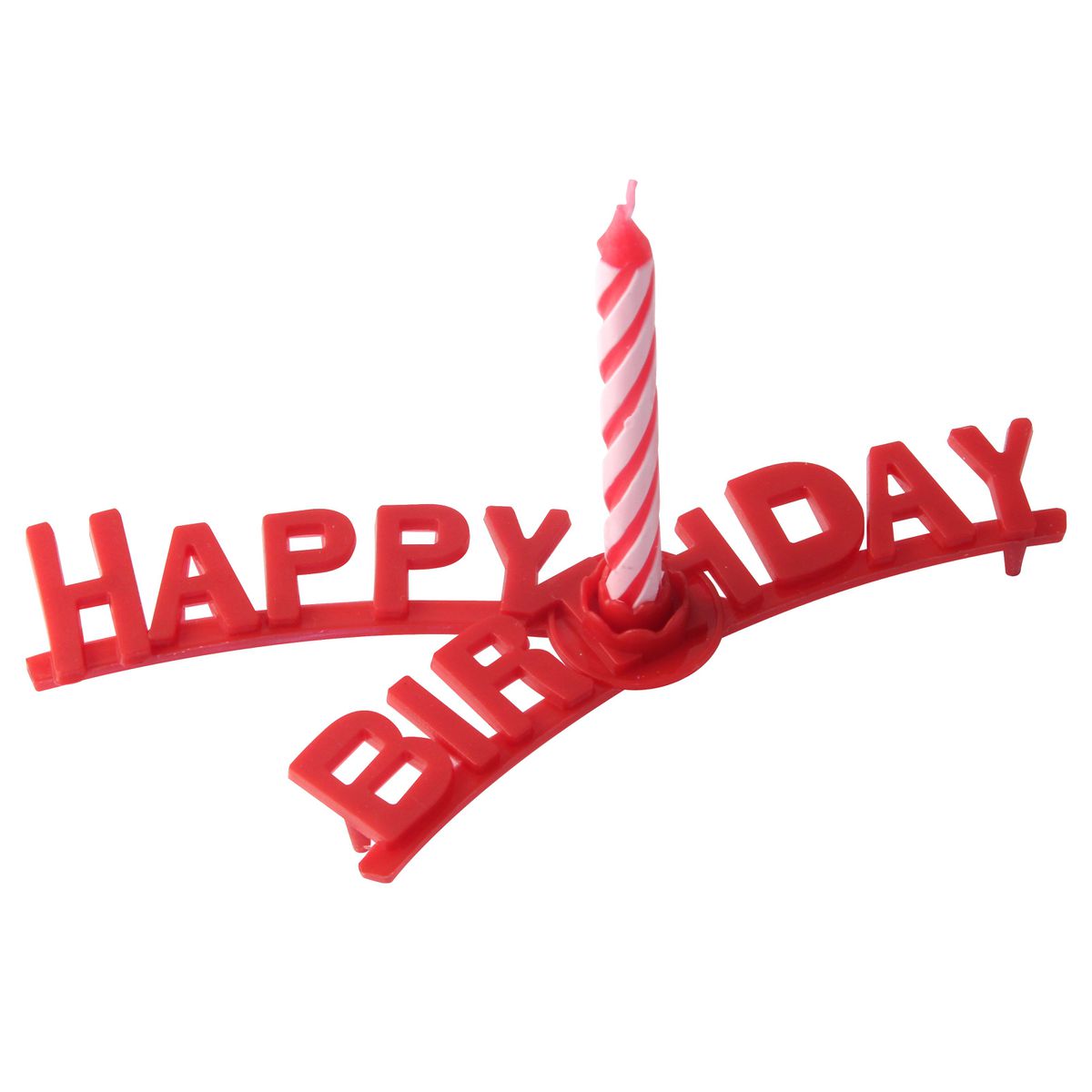 Set support "happy birthday" et 8 bougies d