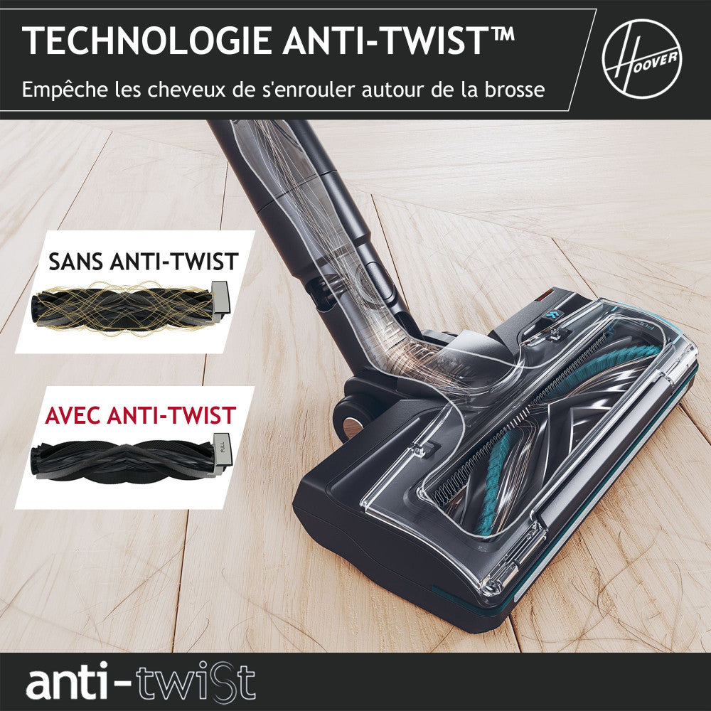 Aspirateur Balai Sans Fil -   Hf410p - Puissance 190 W - Autonomie 30 Min - Réservoir 0,7 L - Noir Hoover - Mathon - 4
