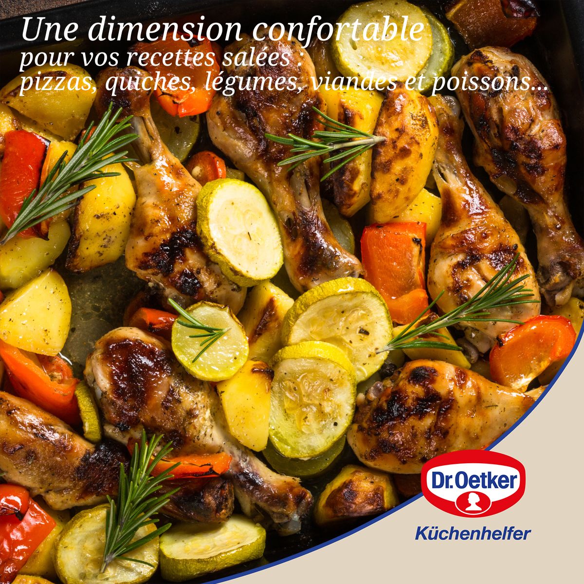 Plaque de cuisson avec couvercle 42 x 29 cm Dr. Oetker Bake and Go Dr. Oetker - Mathon - 6