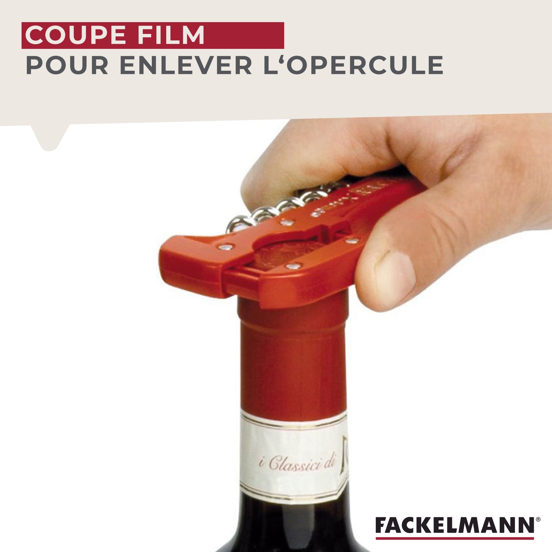 Tire-bouchon décapsuleur 13 cm  Bar Concept Fackelmann - Mathon - 3