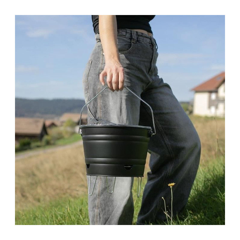 Barbecue A Charbon Portable - Livoo - Doc327n - Inox - Surface De Cuisson ø27 Cm - Hauteur 24 Cm Livoo - Mathon - 3