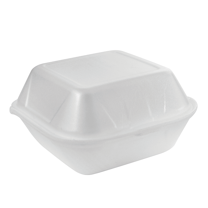 50Pcs - Coquille plastique PSE blanche double  135x125x70mm FirstPack - Mathon