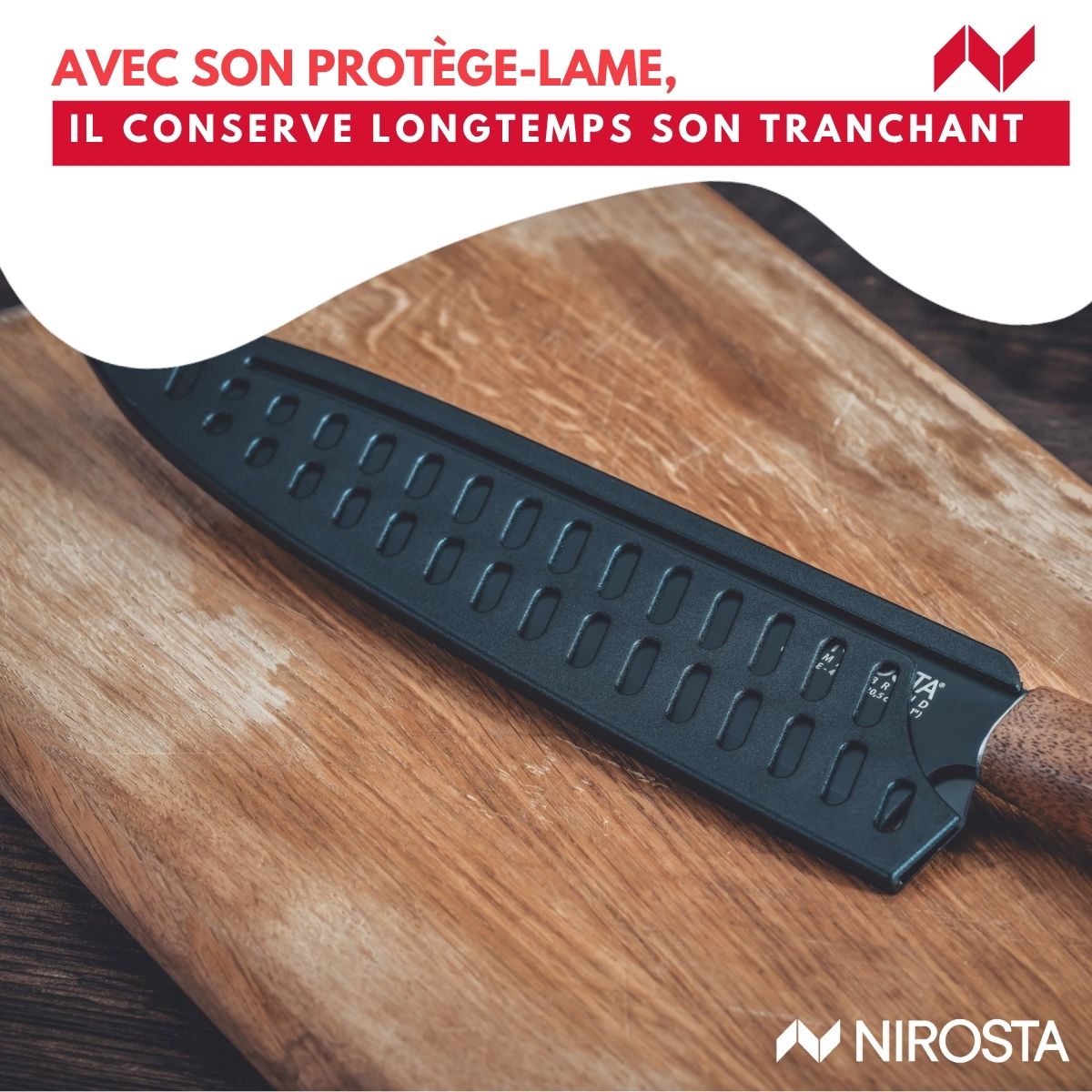 Couteau de chef 33 cm  Flow Nirosta - Mathon - 7