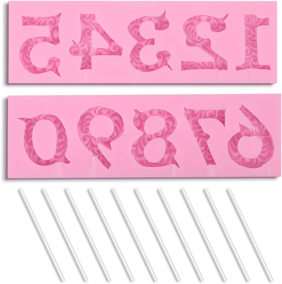 Moule en silicone en forme de chiffres 3D Vendos85 - Mathon