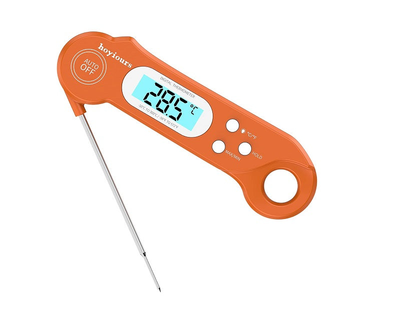 Thermomètre Cuisine Pliable avec Écran LCD orange Vendos85 - Mathon