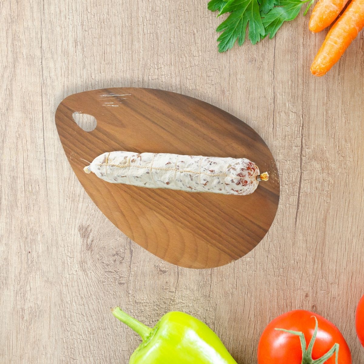 Planche à découper ovale, hêtre foncé 21 x 12 cm  Wood Edition Fackelmann - Mathon - 2