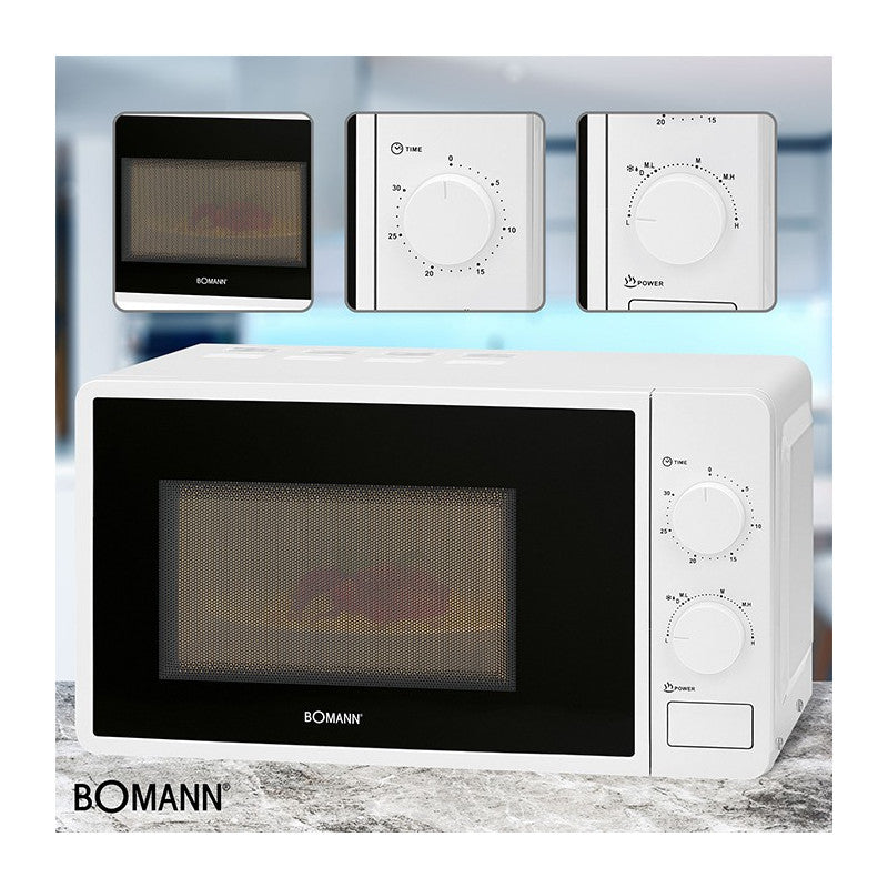 Four micro-onde 20L 1150W Bomann MW 6014 CB Blanc Bomann - Mathon - 5