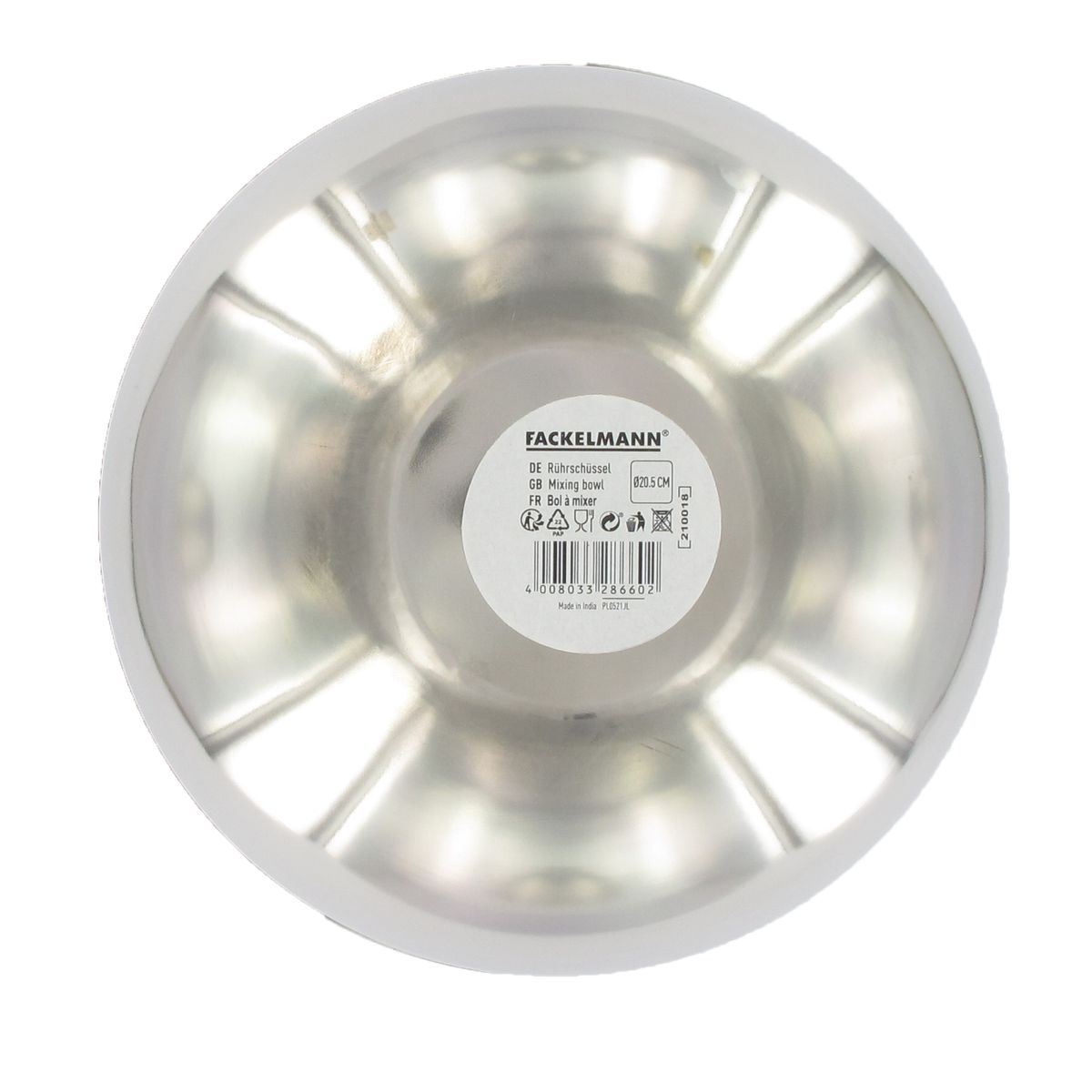 Bol à mixer en inox de 20,5 cm de diamètre  Basic Fackelmann - Mathon - 5