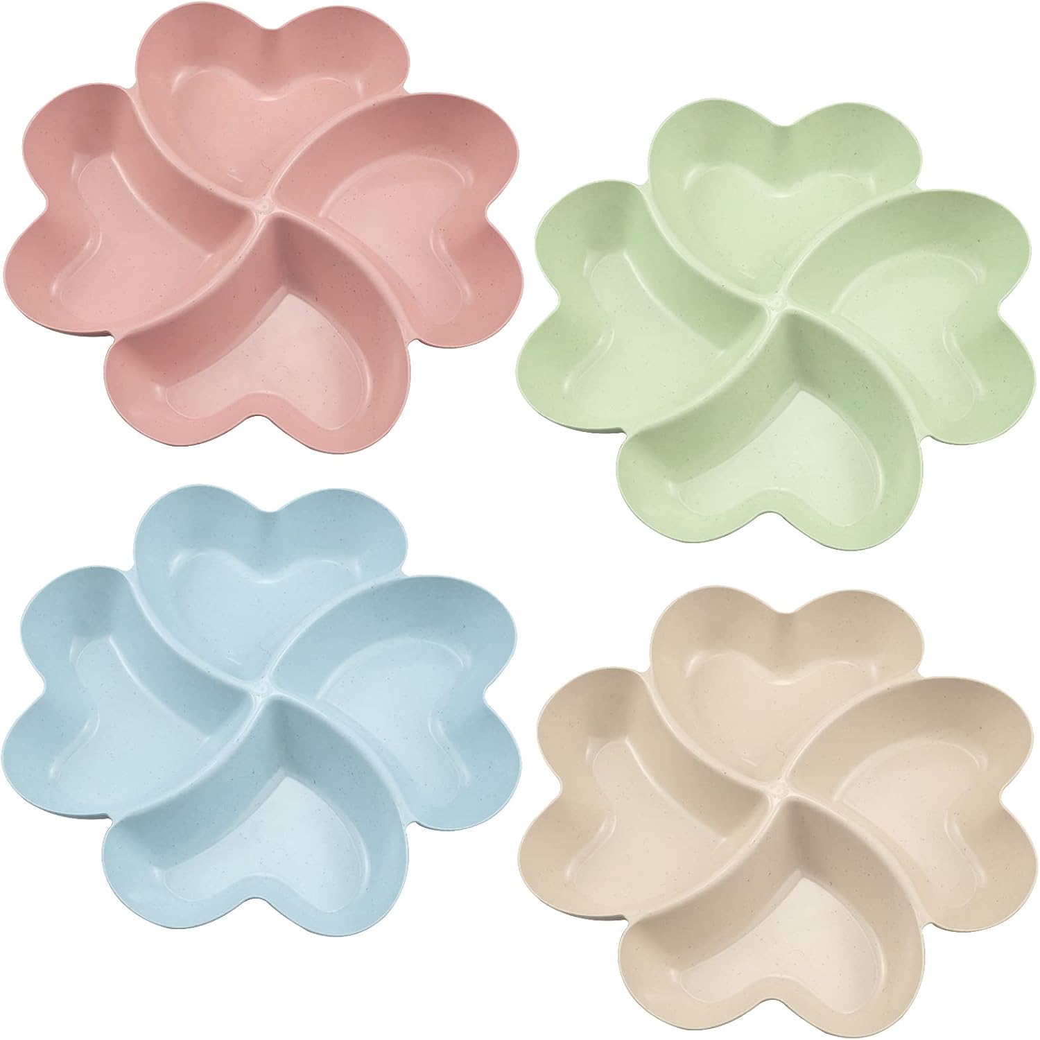 Plateau à snacks en forme de cœur à 4 compartiments Vendos85 - Mathon