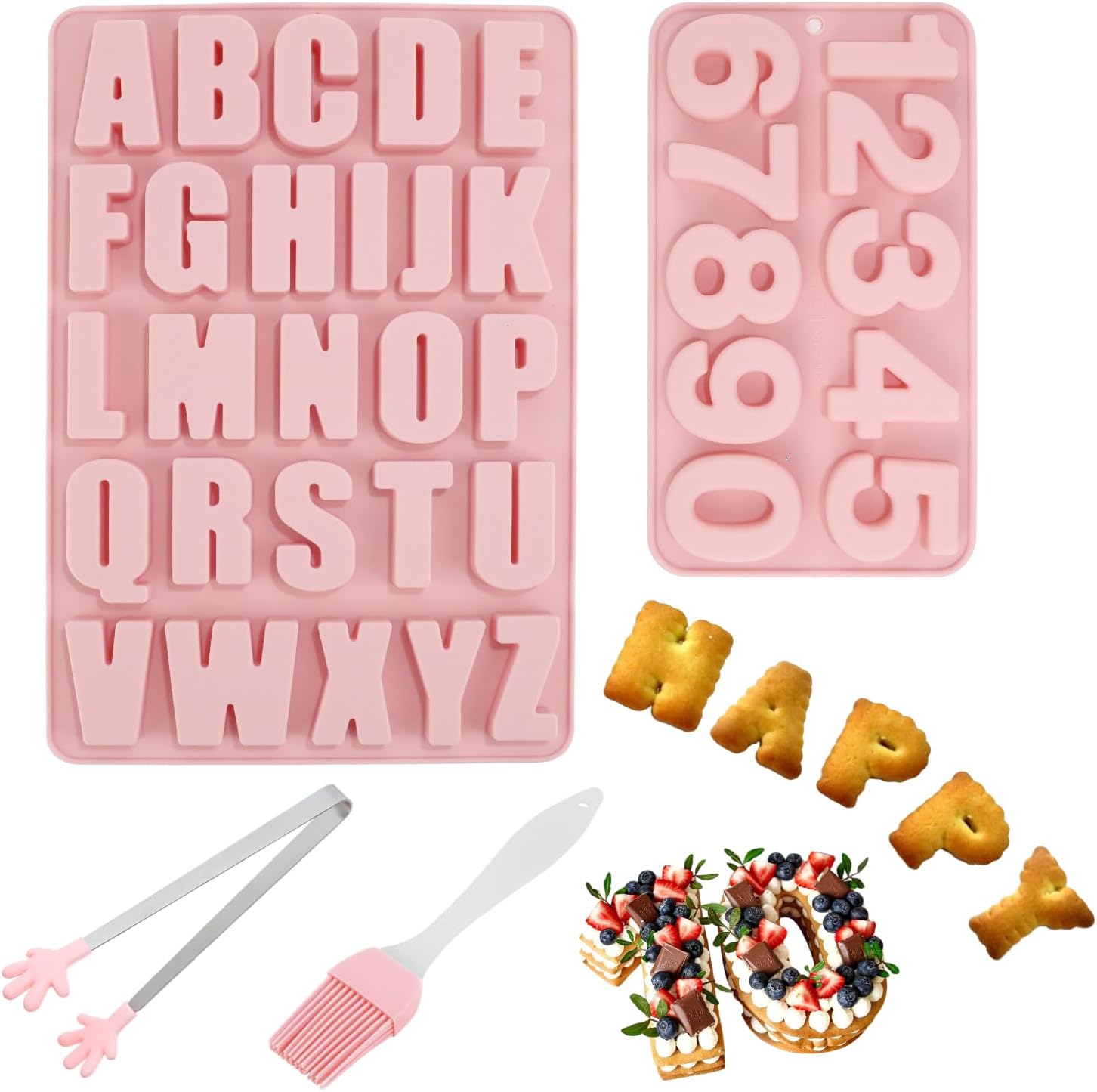 Moule en Silicone Lettre Chiffres, A-Z Vendos85 - Mathon
