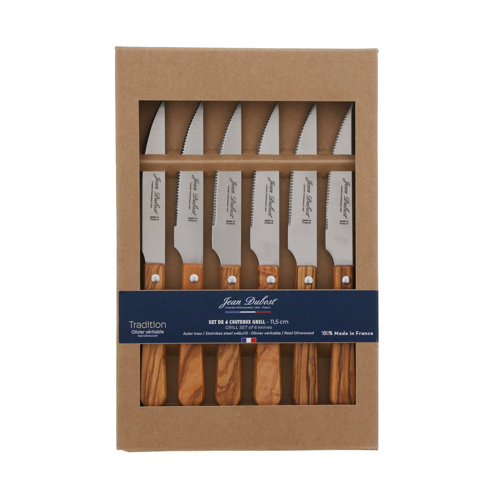 Coffret de 6 couteaux à steak Jean Dubost - Mathon - 1
