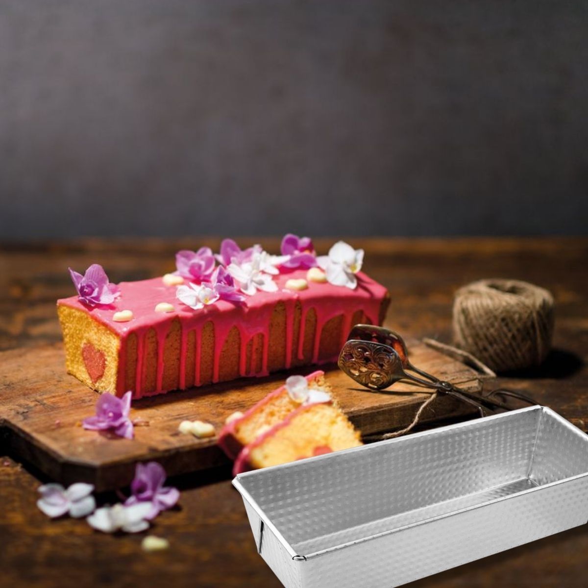 Ensemble de 3 moules à gâteaux avec moule à cake 30 cm + moule manqué 18 cm + moule à manqué et savarin 26 cm Zenker Silver Zenker - Mathon - 2