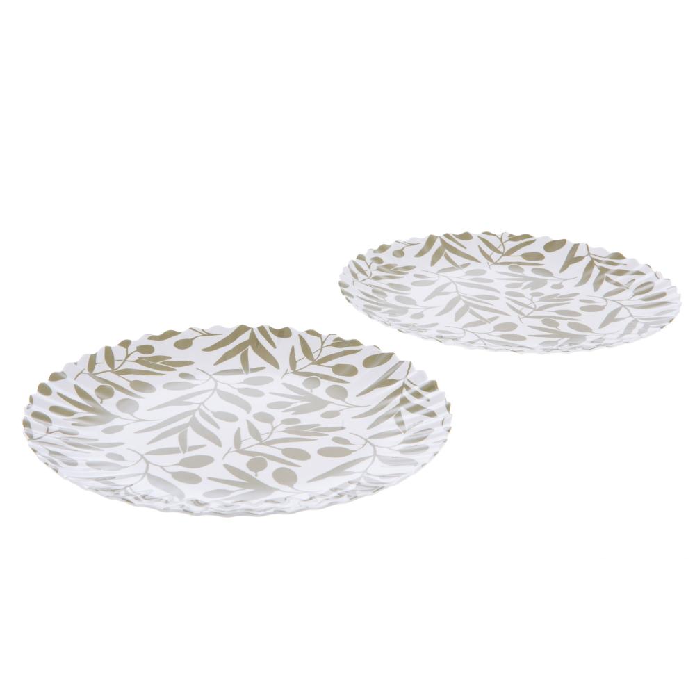 Lot de 2 assiettes mélamine Olivia 27 cm Amadeus - Mathon - 2
