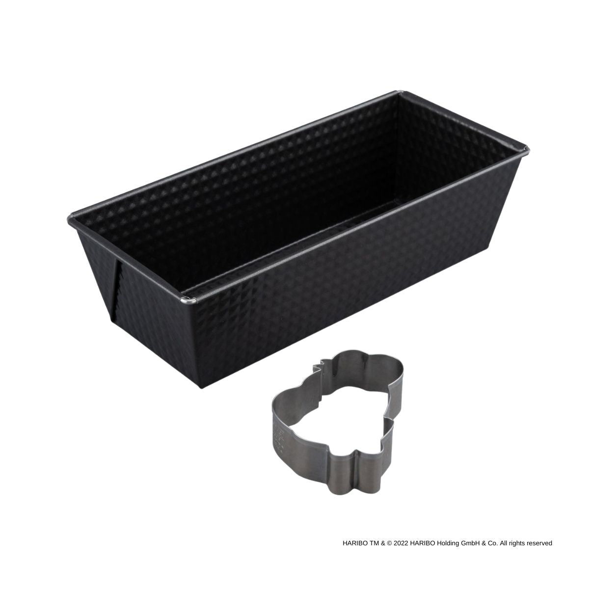 Moule à cake 25 cm avec emporte-pièce Zenker Haribo Zenker - Mathon - 1