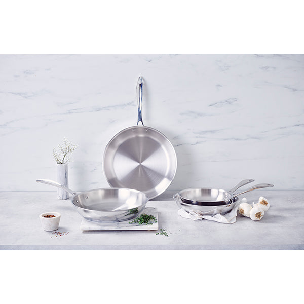 Lot 2 poêles tout inox Chef 20 et 26 cm Beka - Mathon - 3