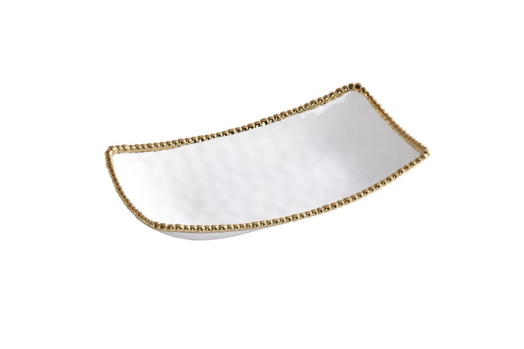 Plat de service recangulaire (profond) - 38,1x21,6x7,6cm - GOLDEN SALERNO Pampa Bay - Mathon