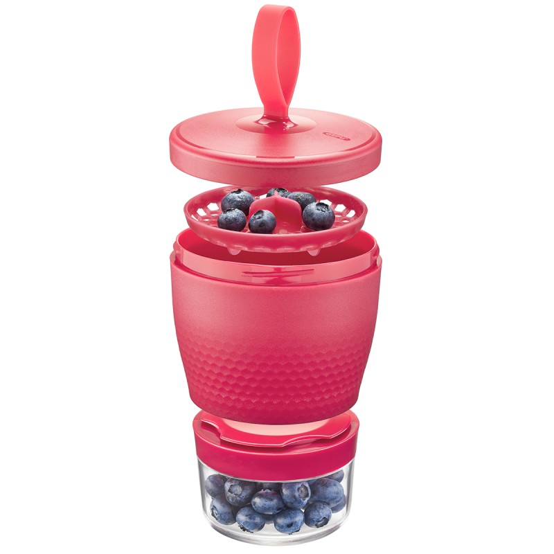 Snack Box FOODIE, 570 ml et 185 ml, rouge framboise Gefu - Mathon - 3