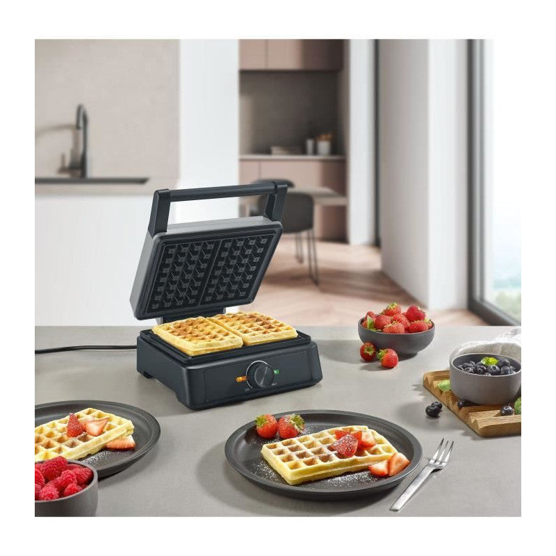 Gaufrier -   - Wa2125 - 1600 W - Revetement Céramique Antiadhésif - Gris / Noir Severin - Mathon - 3