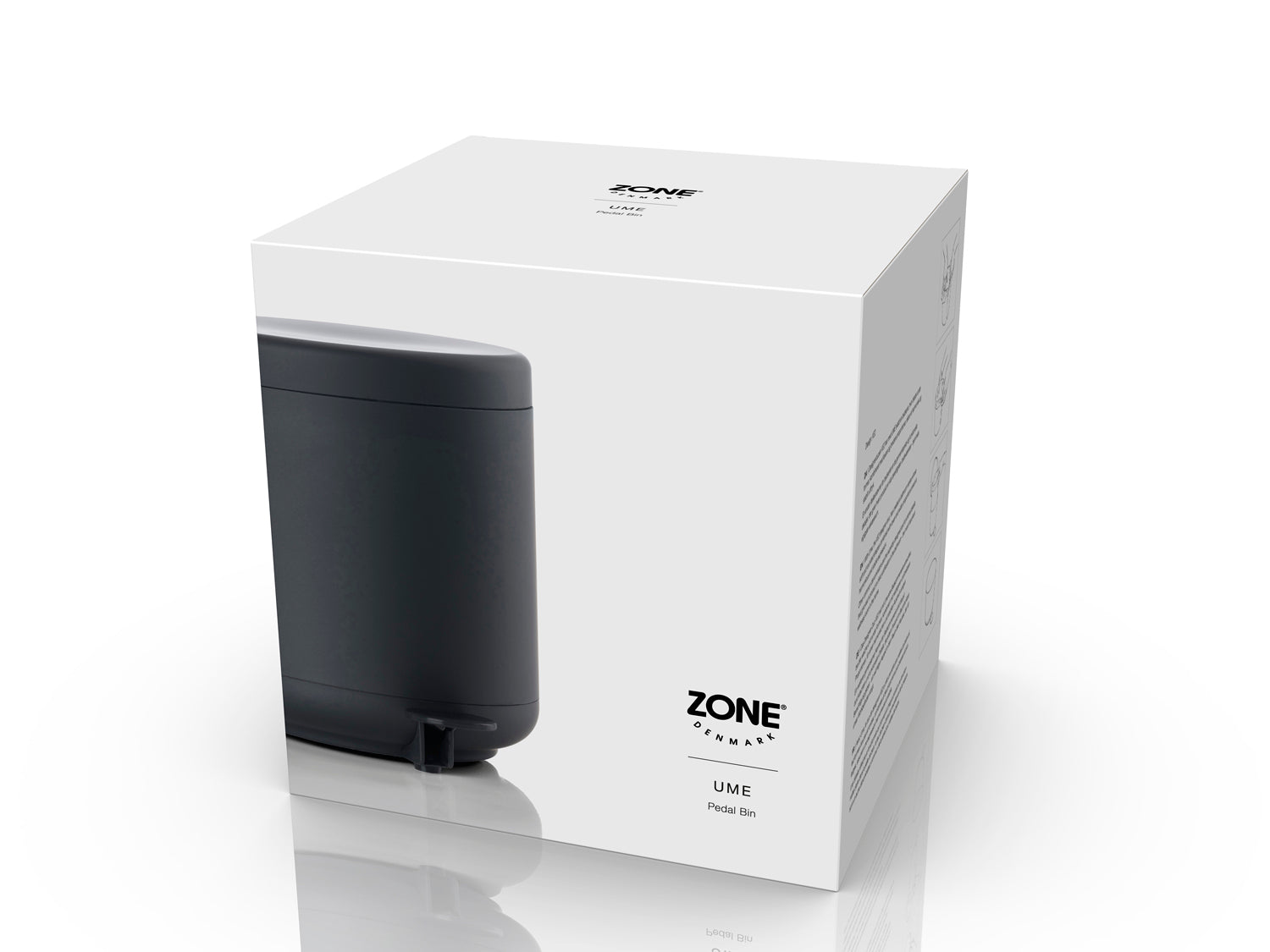 Poubelle à pédale UME en abs Noir Zone Denmark - Mathon - 3