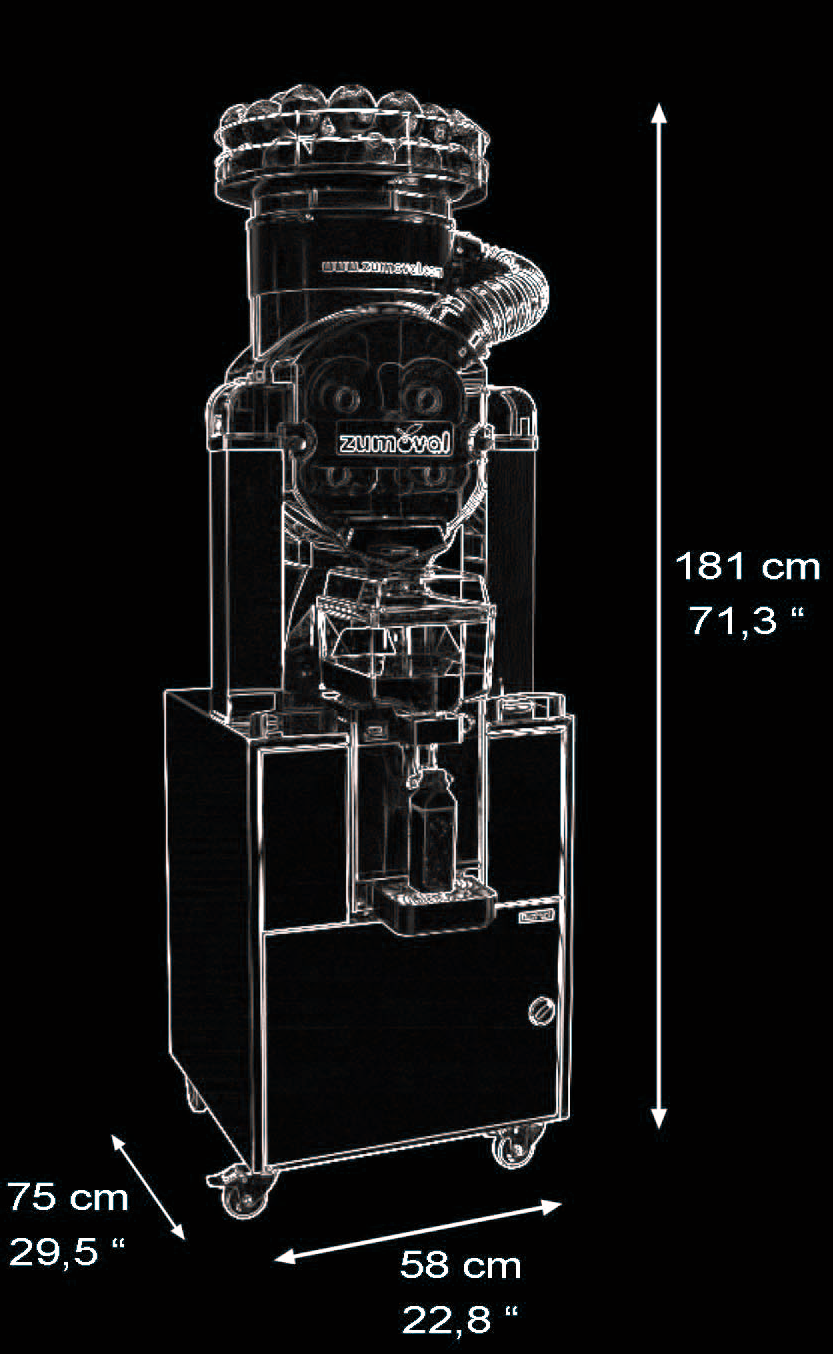 Presse Agrume Automatique Fasttop sur meuble frigo - Zumoval - Mathon - 2
