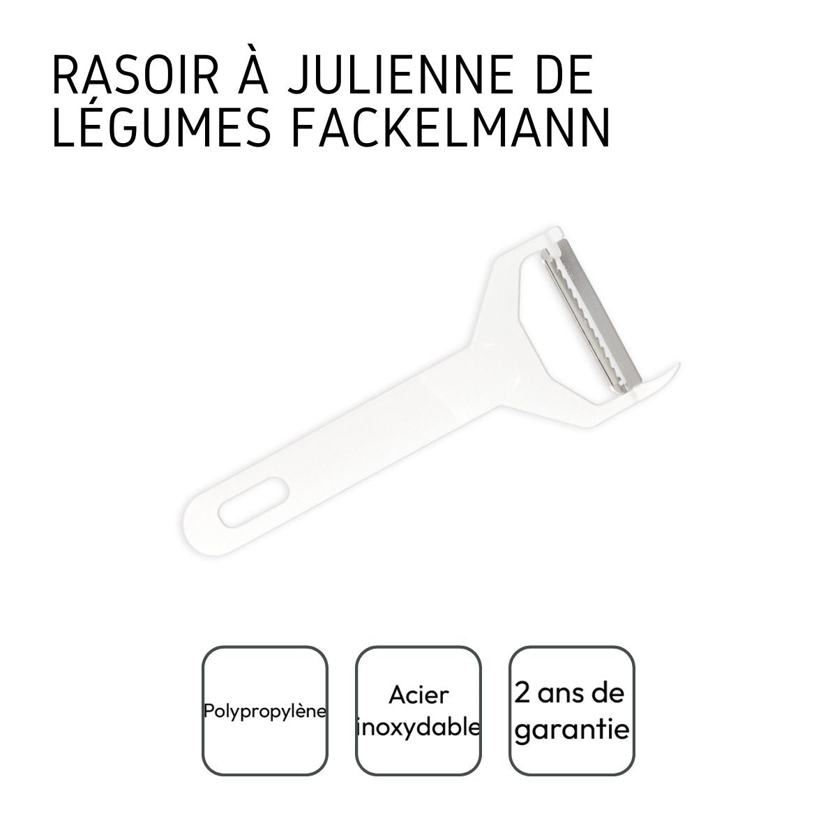 Rasoir pour julienne de légumes 15 cm Fackelmann - Mathon - 4