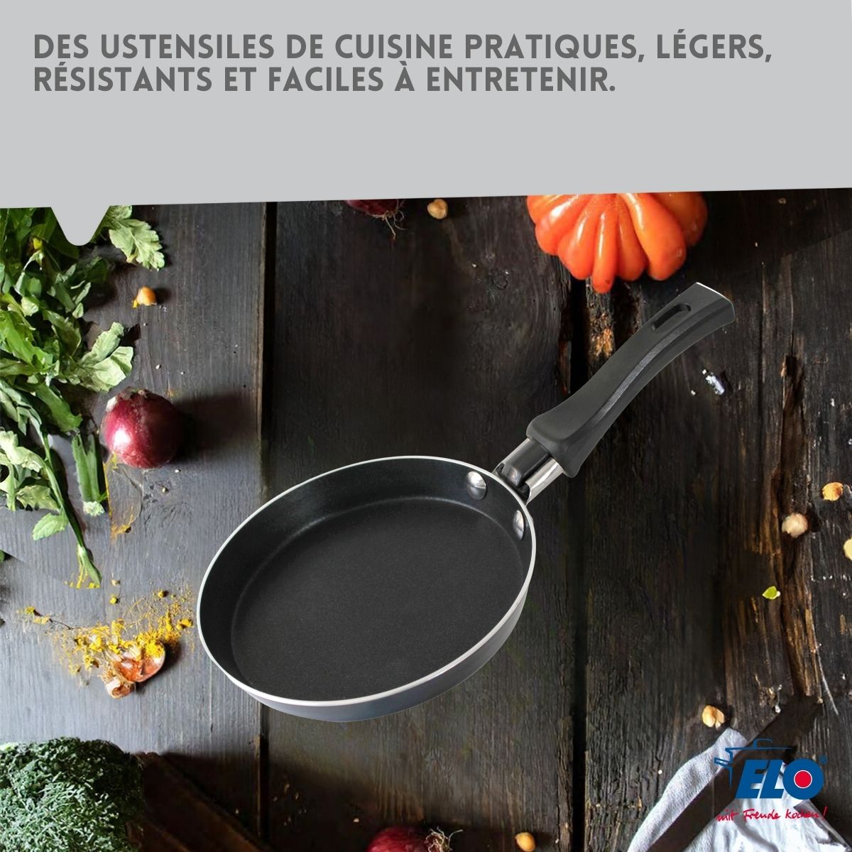 Ensemble de 2 Mini poêles à crêpe avec revêtement en céramique 14 cm ELO Juwel de Luxe Elo - Mathon - 2